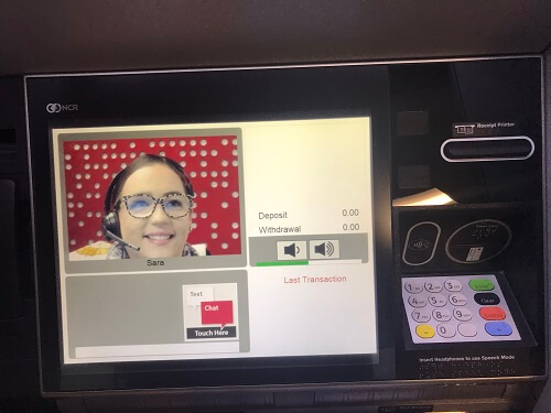 Interactive ATM headshot